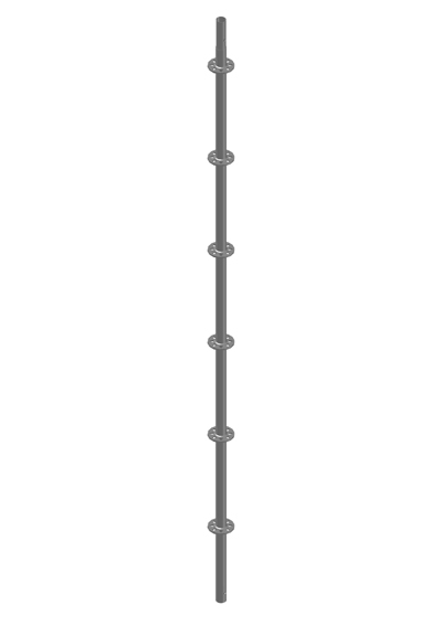 Montante cm 300 con spinotto